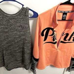 PINK half zip w/tank